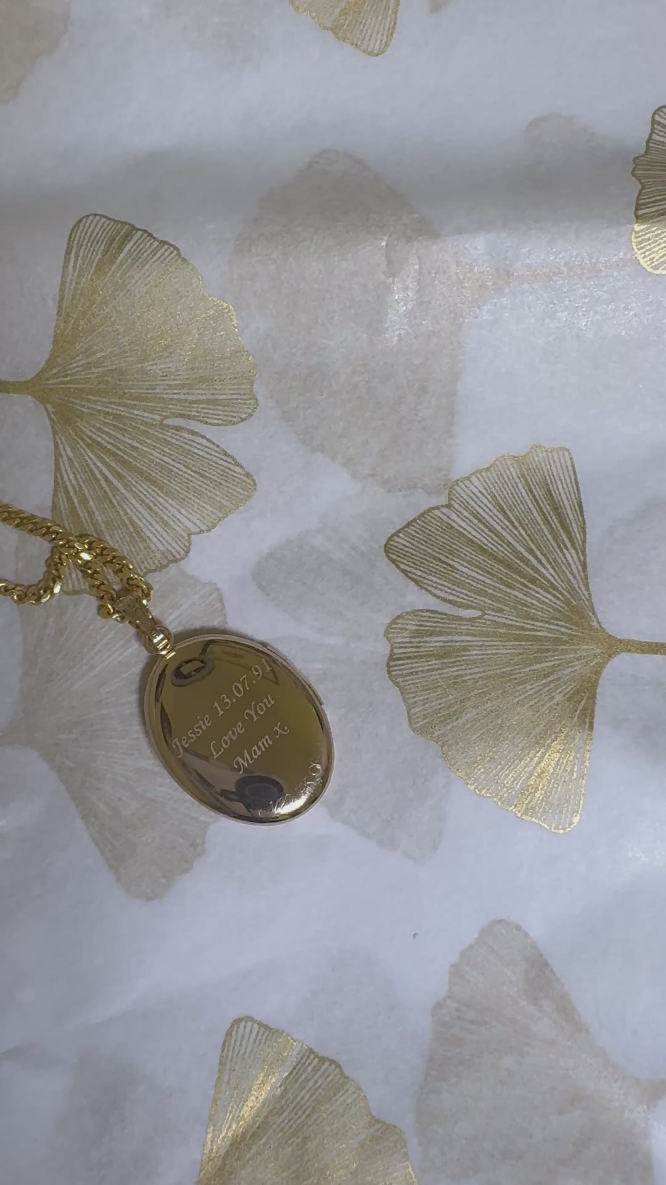 Large Diamond Gold Filled Locket