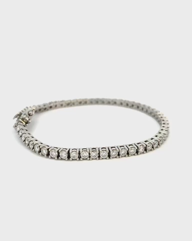 Moissanite Tennis Bracelet • Sterling Silver Sparkle, Elegant Gift