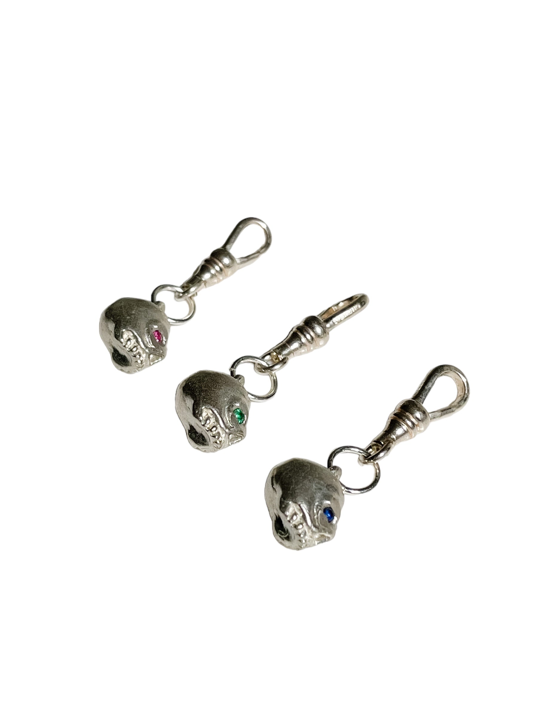 Silver Skull Charms