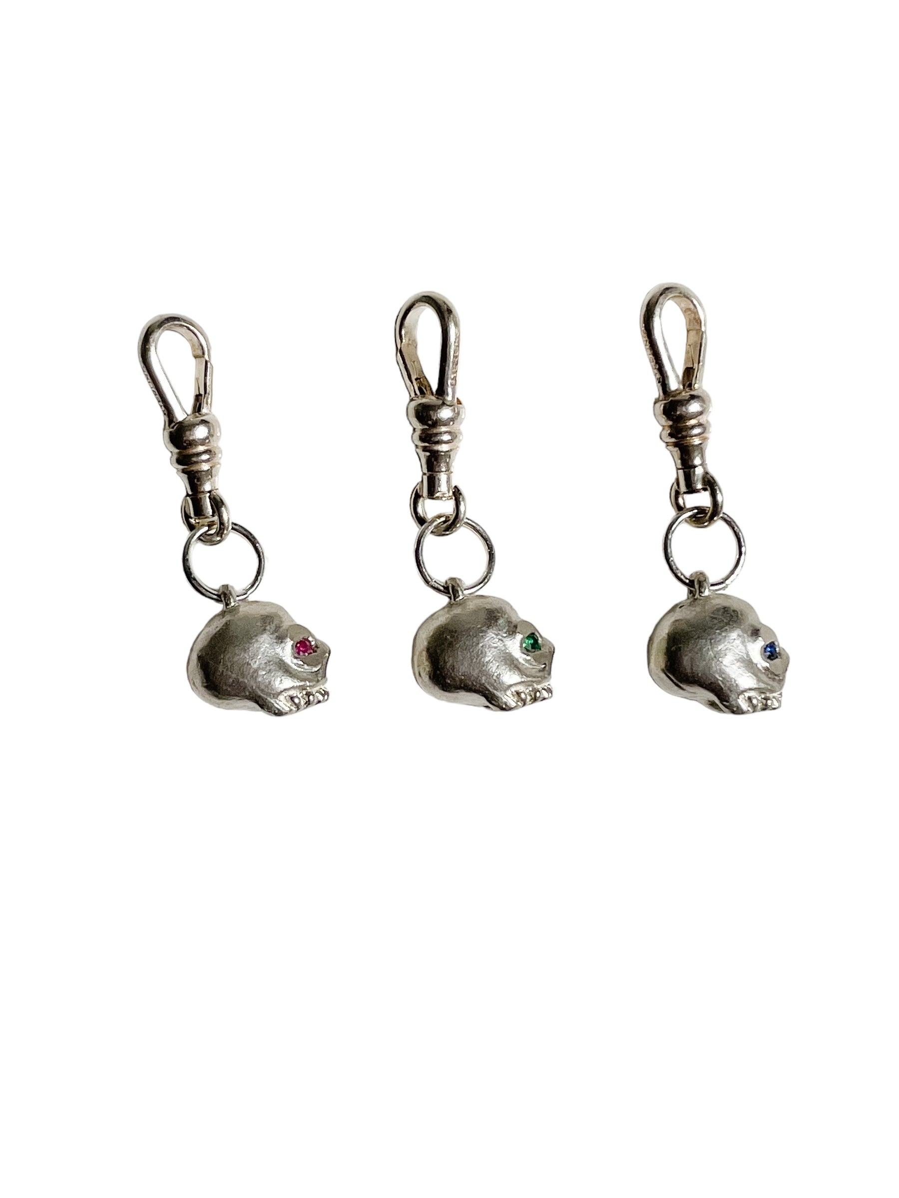 Silver Skull Charms