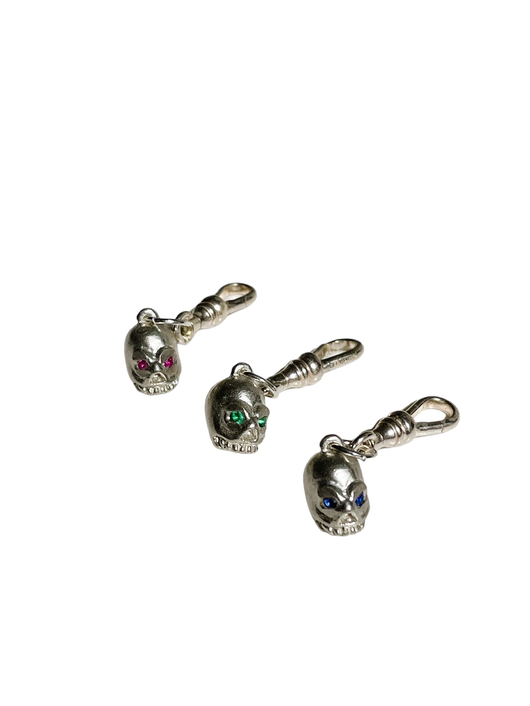 Silver Skull Charms